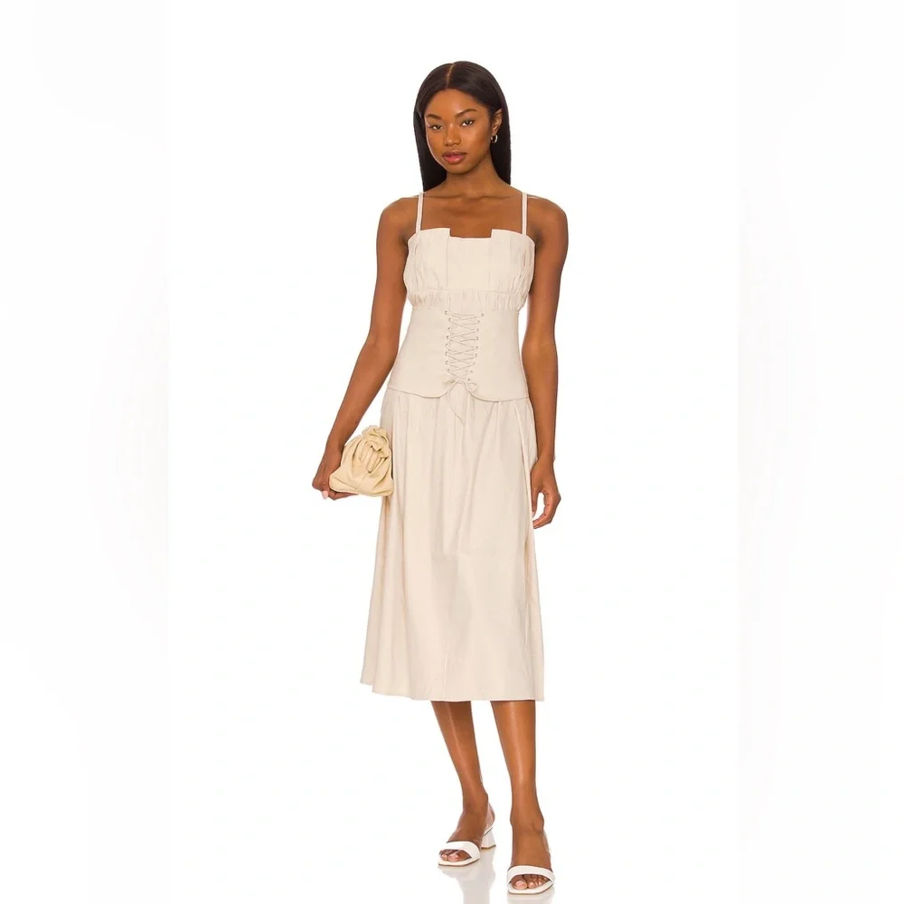 New Gianna Midi Dress Size S Revolve - Picture 1 of 8